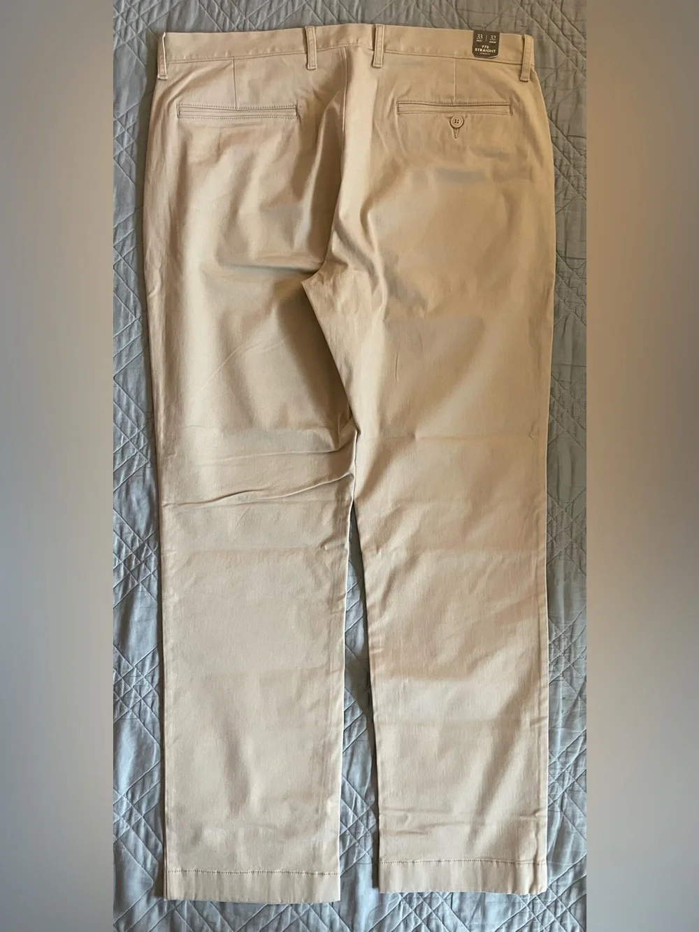 J. Crew 770M Straight-fit stretch chino pant Weathered Chino Size 33 $98 AR886